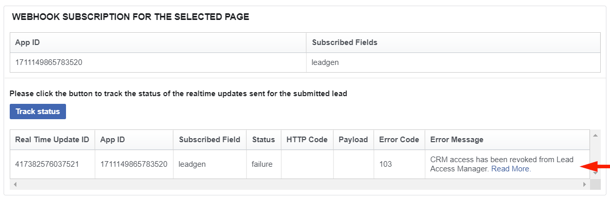 CRM access has been revoked from Lead Access Manager
