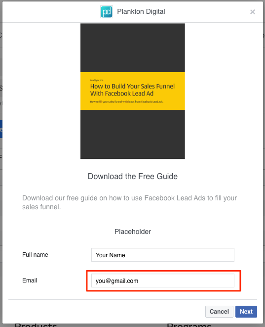 Enter a valid email address